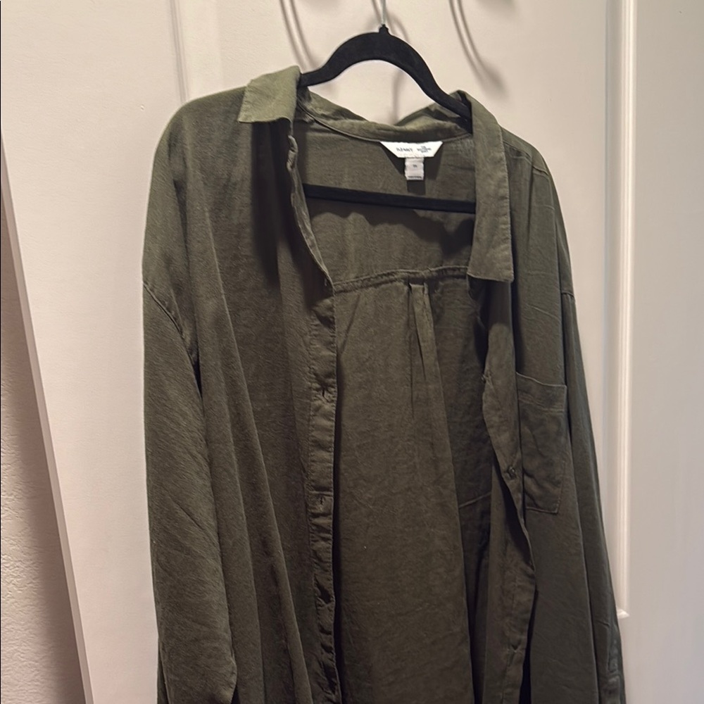 Olive Green Long Sleeve Shirt